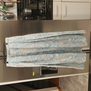 💕ST. JOHN💕 Formal High Waisted Jacquard Floral Embroidered Ball Skirt 12 NWOT